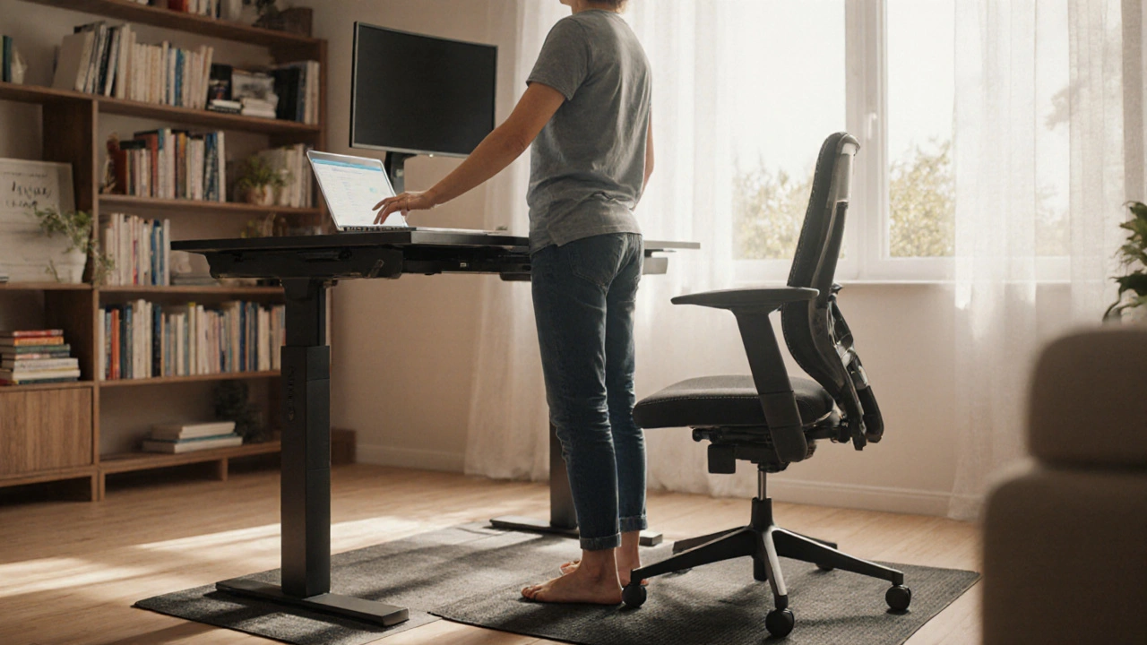 Stojací stůl v home office: jak ho správně nastavit a proč se vyplatí investovat