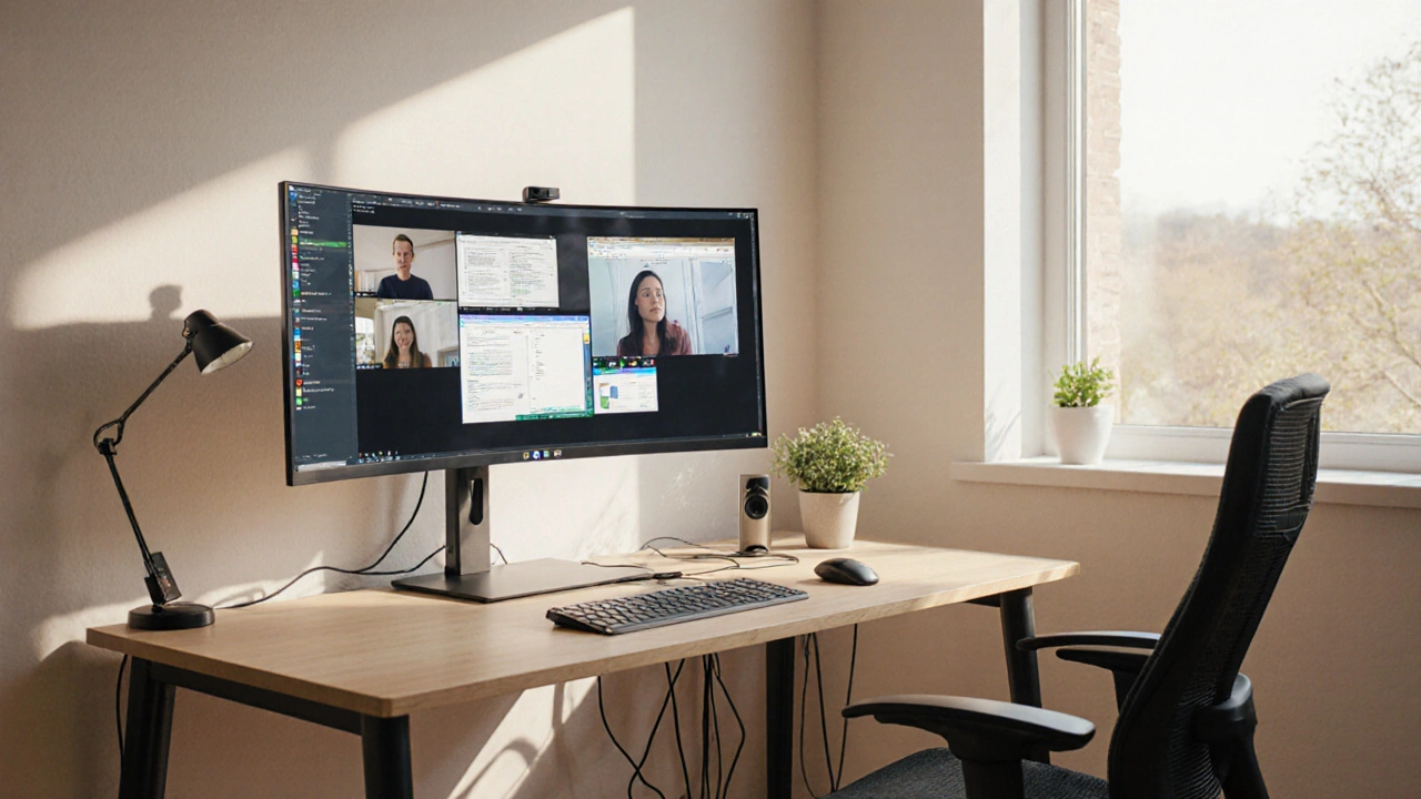 Monitory a technologie v home office: jak správně sestavit ergonomické pracoviště