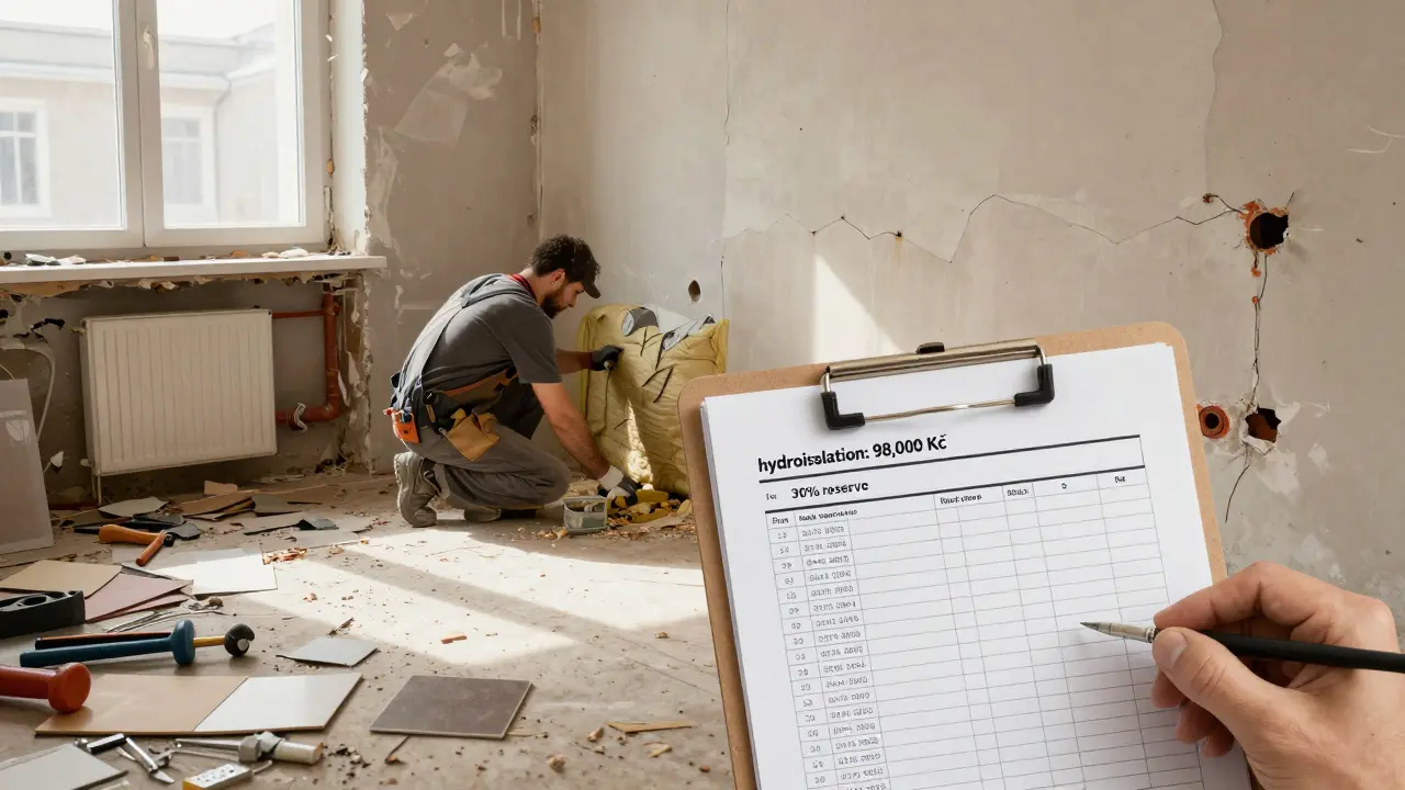 Rozpočet rekonstrukce bytu: jak správně odhadnout náklady a rezervy v ČR 2025