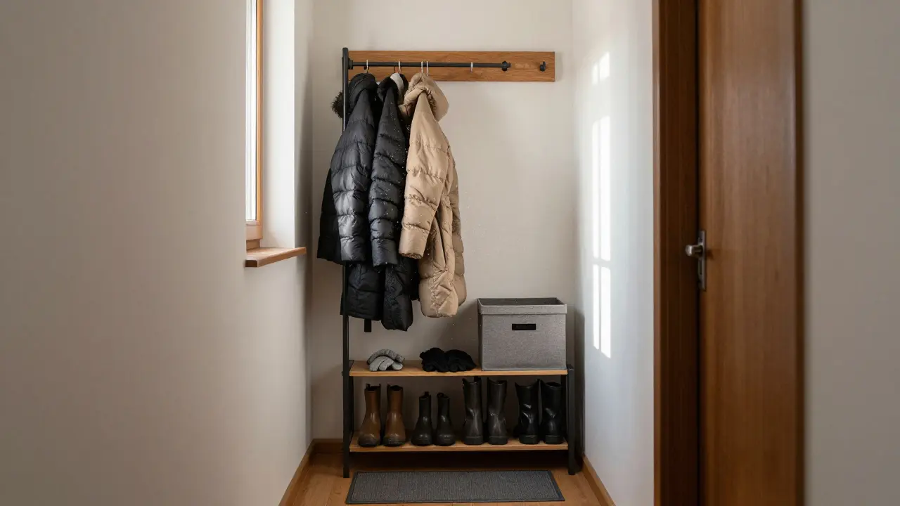 Sezónní organizace předsíně: zimní vs. letní výbava - jak udržet pořádek v malém prostoru