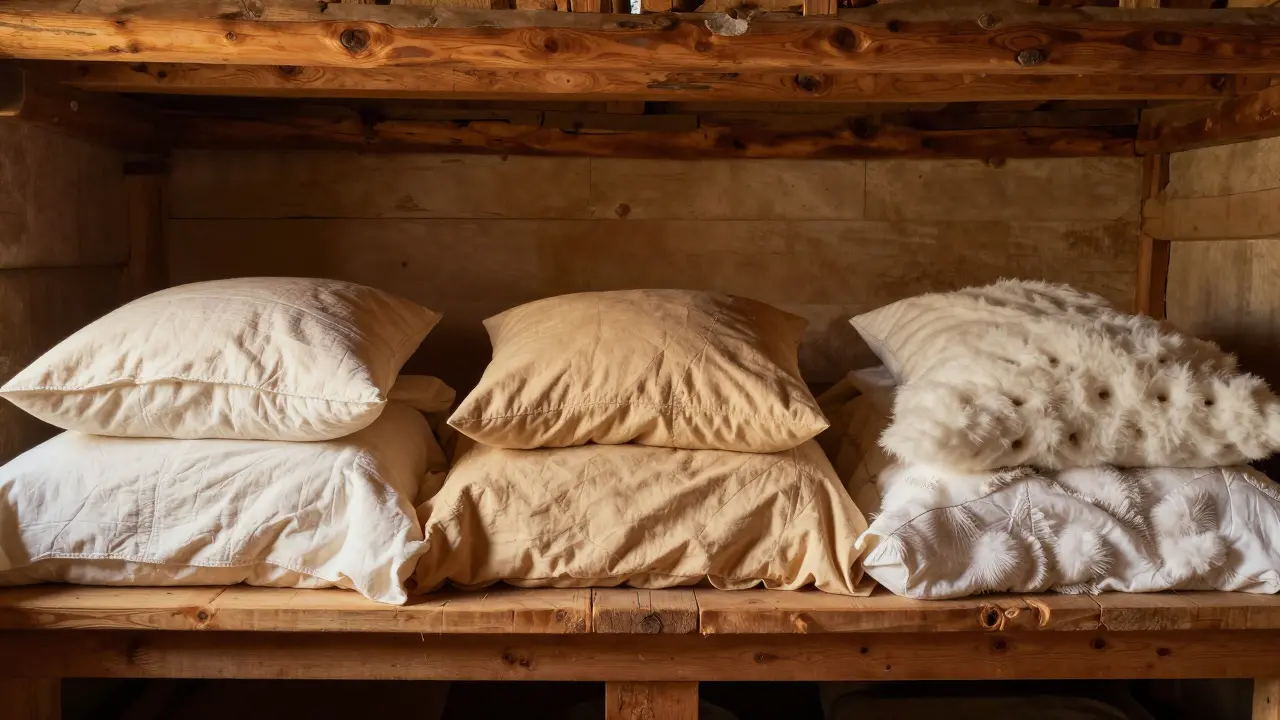 Tři sezónní přikrývky vedle sebe