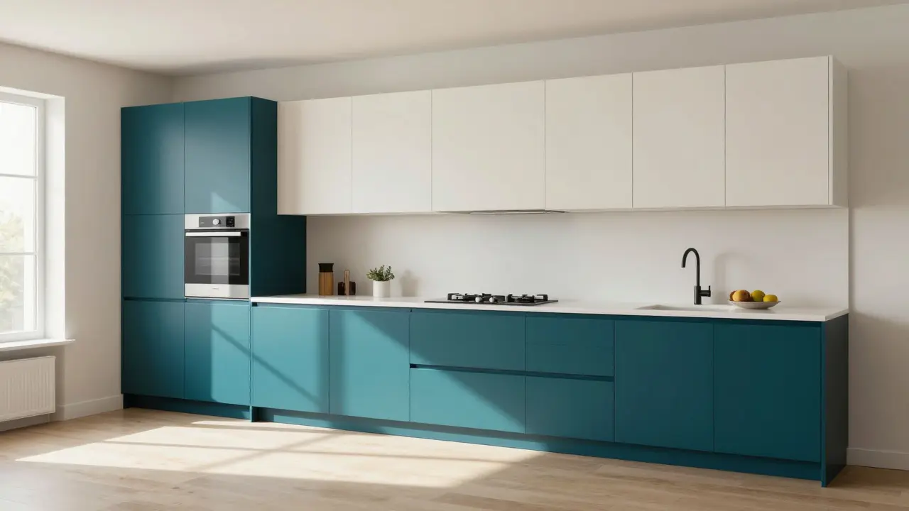 Barevné kuchyně 2026: Jak kombinovat odvážné skříňky a pracovní desky