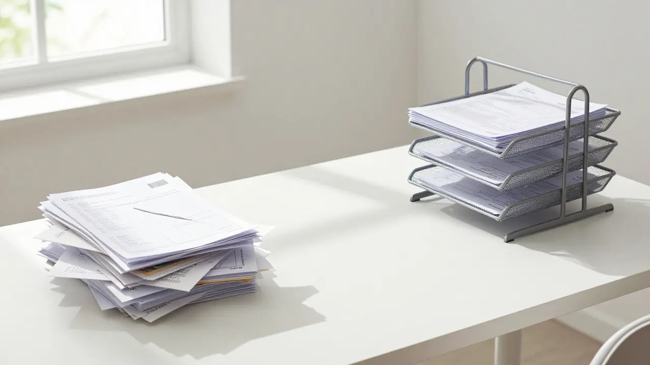 Jak upevnit pořádek v papírech: Praktická organizace dokumentů v pracovně