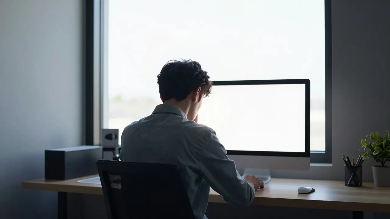 Osvětlení monitoru v home office: jak odstranit odlesky a nastavit správný kontrast