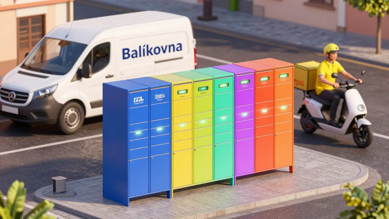 Rozličné možnosti doručení: automaty, kurýři a pošta v městském prostředí