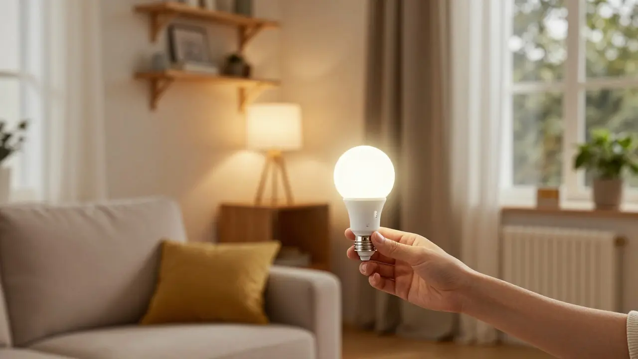 Instalace LED osvětlení do teplého obýváku